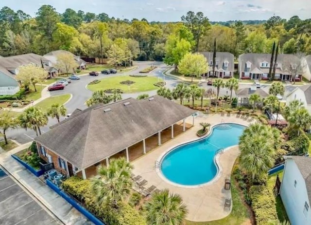 view of pool with a patio area