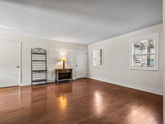 interior space featuring dark hardwood / wood-style floors