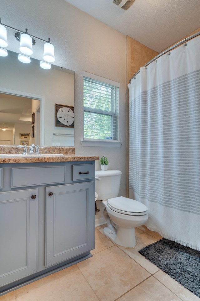 3524 Rosemont Ridge Rd, Tallahassee, FL 32312 - bathroom featuring vanity, tile patterned flooring, and a shower with shower curtain