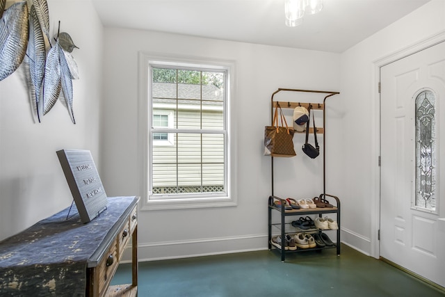 1324 Branch St, Tallahassee, FL 32303 - entrance foyer featuring finished concrete floors and baseboards