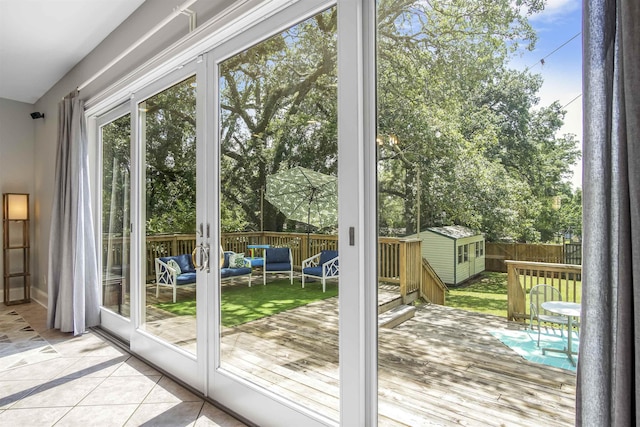 1324 Branch St, Tallahassee, FL 32303 - doorway to outside with inlaid floor details