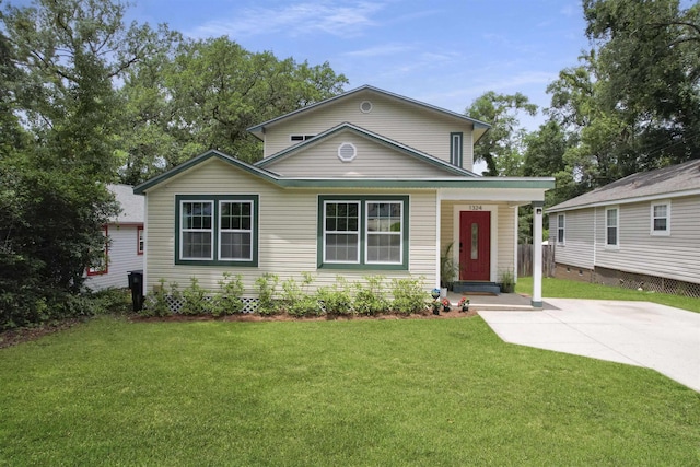 1324 Branch St, Tallahassee, FL 32303 - view of front of home with a front yard