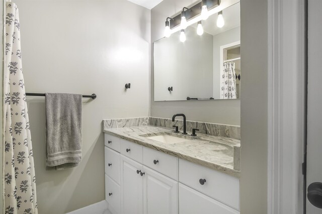 1324 Branch St, Tallahassee, FL 32303 - bathroom featuring vanity and a shower with curtain