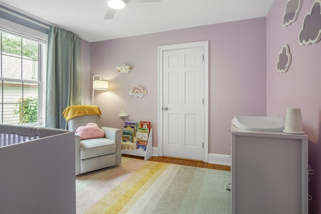 1324 Branch St, Tallahassee, FL 32303 - bedroom featuring wood finished floors and ceiling fan