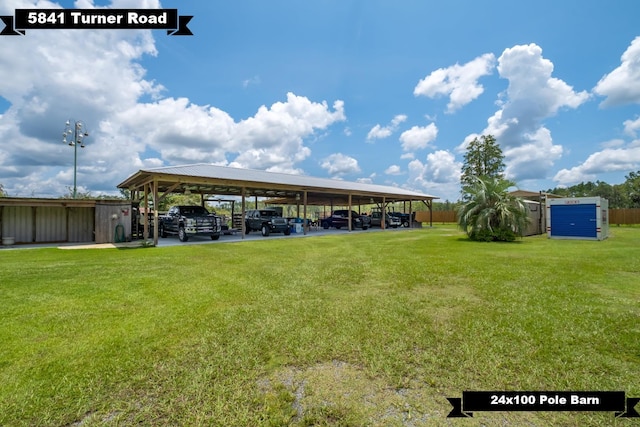 5481 Turner Rd, Perry, FL 32348 - view of car parking featuring a detached carport