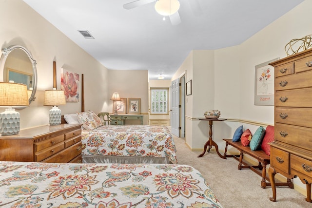 1244 Salem Rd, Havana, FL 32333 - carpeted bedroom featuring ceiling fan