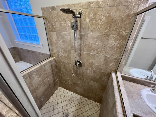 2541 Lagrange Trl, Tallahassee, FL 32312 - full bath with a tile shower and a sink