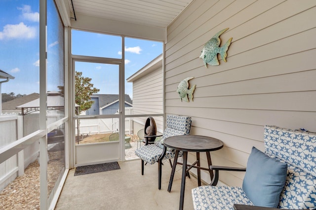 sunroom featuring plenty of natural light