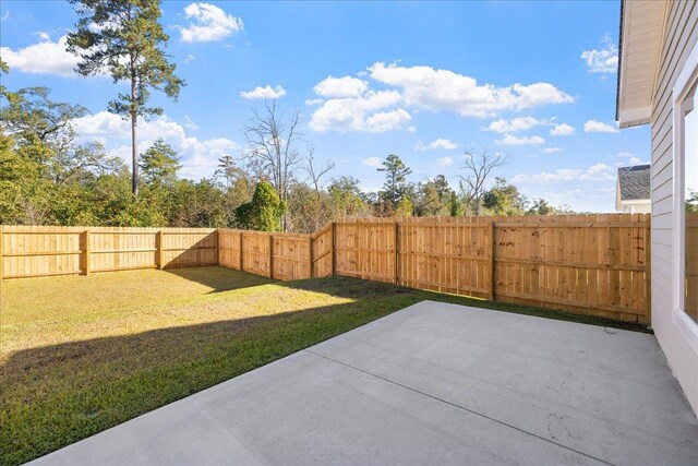 view of yard featuring a patio area