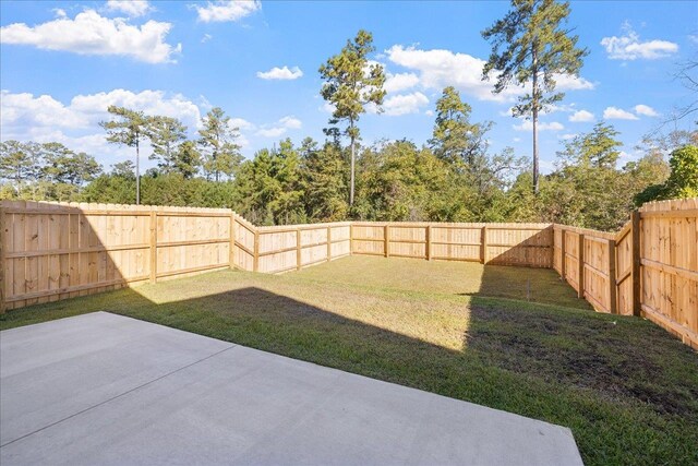 view of yard with a patio