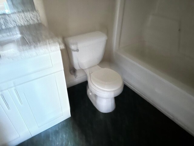 bathroom featuring toilet