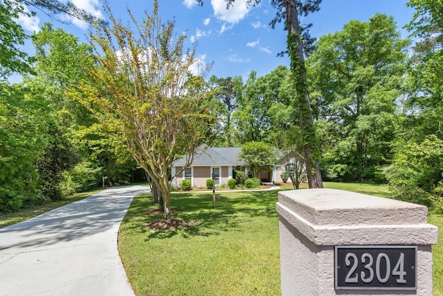 2304 Chester Ct, Tallahassee, FL 32312 - view of front of property featuring driveway and a front yard