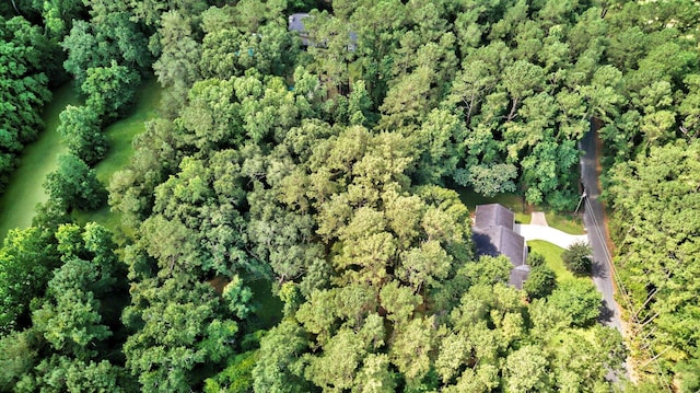4557 Running Meadows Ln, Tallahassee, FL 32303 - aerial view of property and surrounding area featuring a heavily wooded area