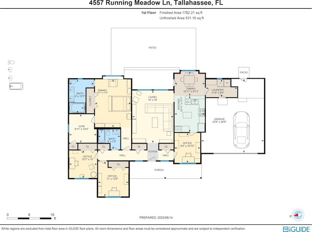 4557 Running Meadows Ln, Tallahassee, FL 32303 - view of home floor plan