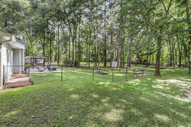 4557 Running Meadows Ln, Tallahassee, FL 32303 - view of yard with a gazebo
