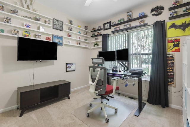 4557 Running Meadows Ln, Tallahassee, FL 32303 - carpeted office featuring baseboards