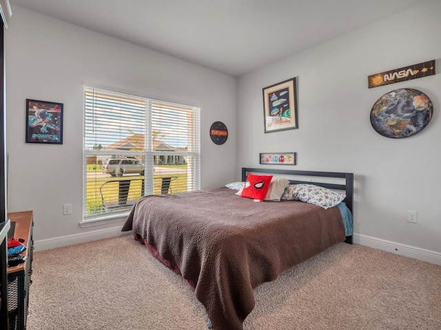 bedroom featuring carpet floors