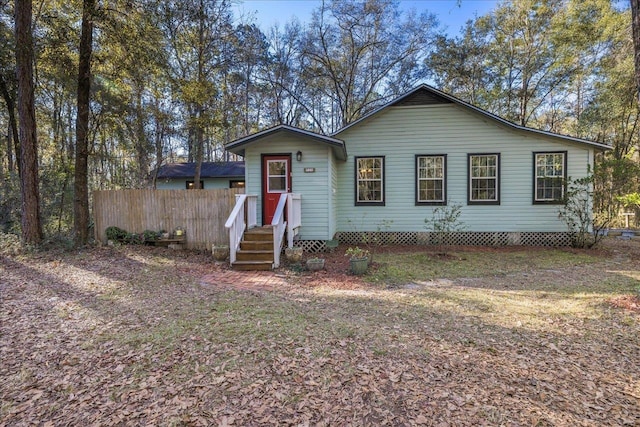 view of front of home