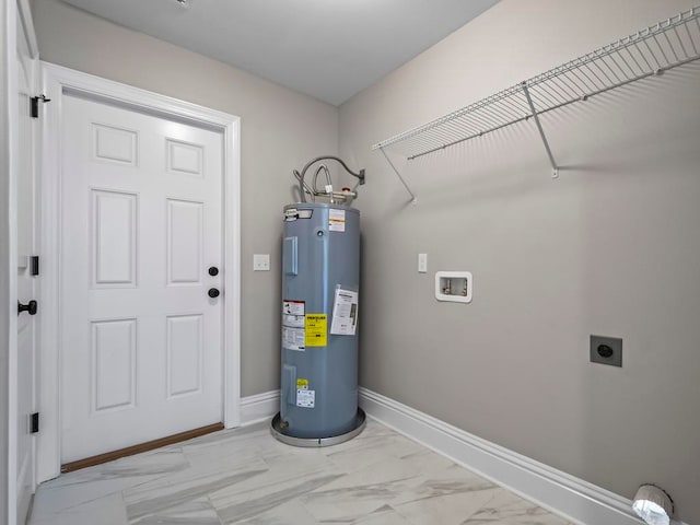 utilities featuring electric water heater