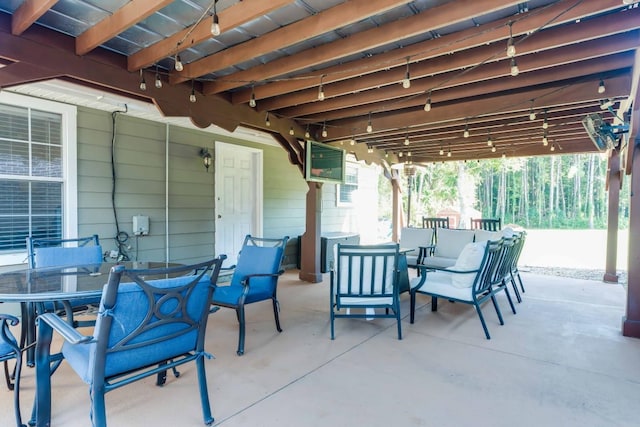 view of patio / terrace featuring outdoor lounge area