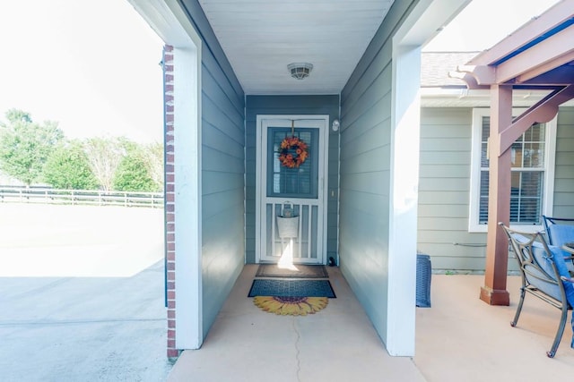 view of entrance to property