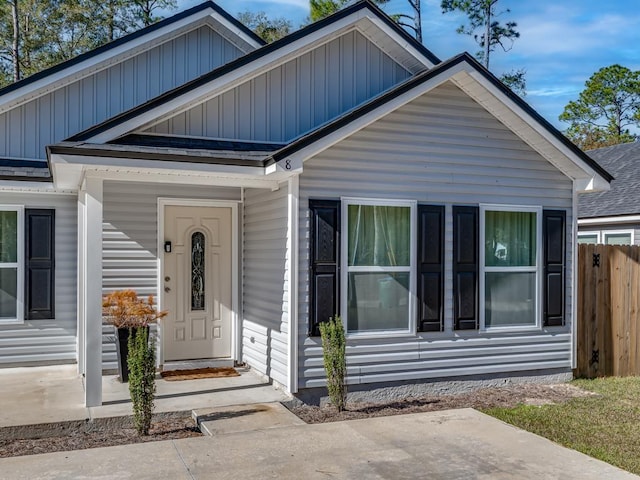 view of front of home