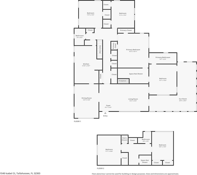 1540 Isabel Ct, Tallahassee, FL 32303 - view of floor plan / room layout