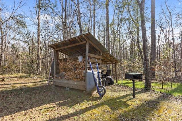 view of outdoor structure