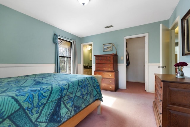 bedroom with carpet floors