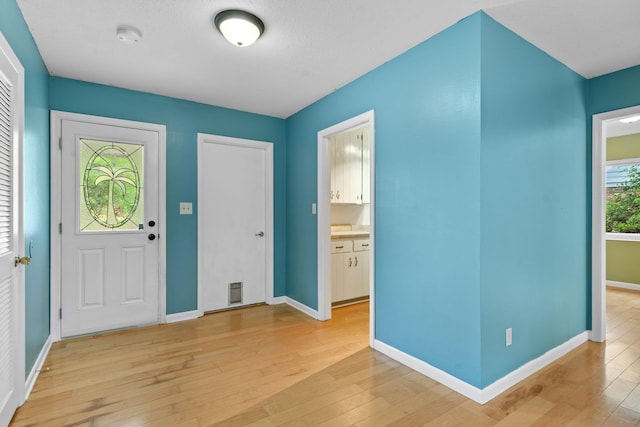 1233 Talbot Ave, Tallahassee, FL 32308 - entrance foyer with light wood-style flooring and baseboards