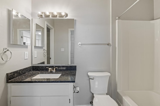3068 Royal Palm Way, Tallahassee, FL 32309 - bathroom with toilet, vanity, and shower / washtub combination