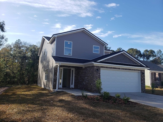 front of property featuring a garage