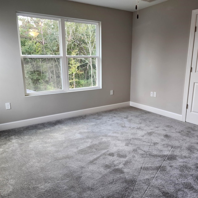 view of carpeted empty room