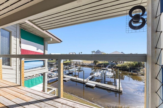 17 Harbour Point Dr, Crawfordville, FL 32327 - balcony with a water view and a dock