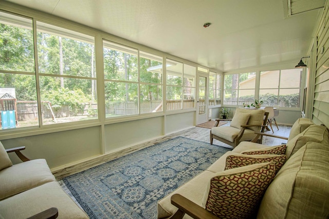 1682 Copperfield Cir, Tallahassee, FL 32312 - sunroom featuring an outdoor hangout area