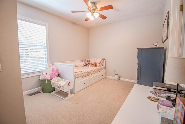 1682 Copperfield Cir, Tallahassee, FL 32312 - carpeted bedroom featuring baseboards and ceiling fan