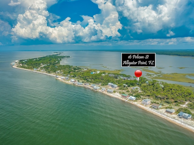 16 Pelican St, Alligator Point, FL 32346 - bird's eye view of a nearby body of water