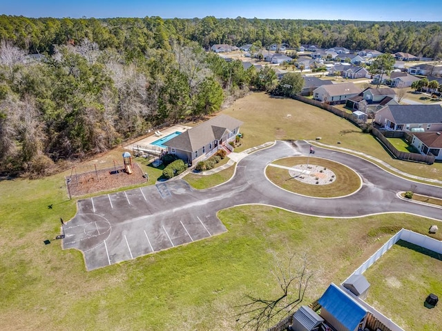 bird's eye view featuring a residential view