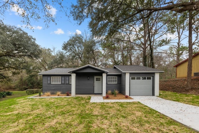 3142 Seattle Slew Ct, Tallahassee, FL 32309 - single story home with driveway, an attached garage, and a front yard