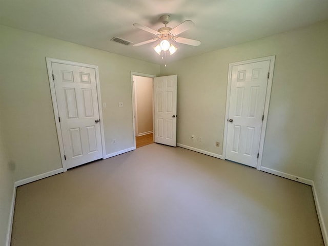 27 Pirates Cove Ln, Saint Marks, FL 32355 - unfurnished bedroom with carpet and ceiling fan