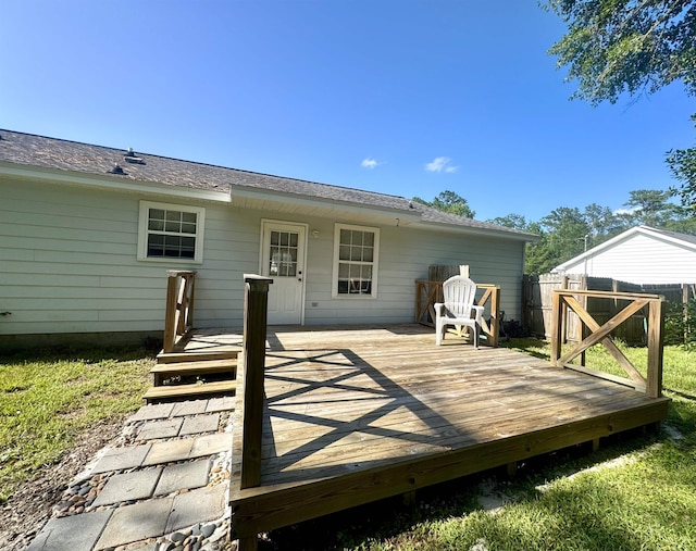 27 Pirates Cove Ln, Saint Marks, FL 32355 - view of wooden deck