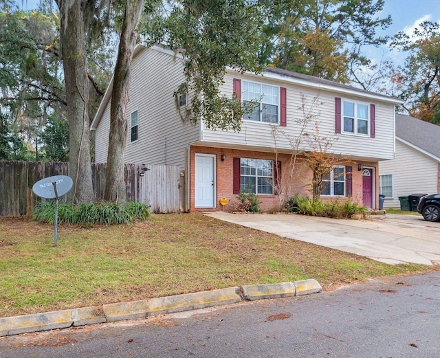 view of front of house with a front yard