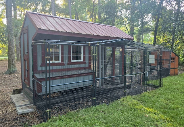 view of outdoor structure