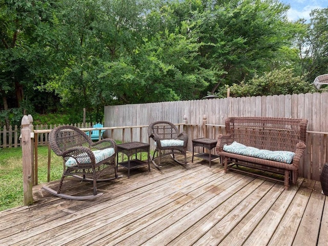 2490 Nugget Ln, Tallahassee, FL 32303 - wooden deck with fence