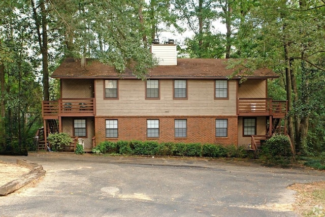 view of building exterior with stairway