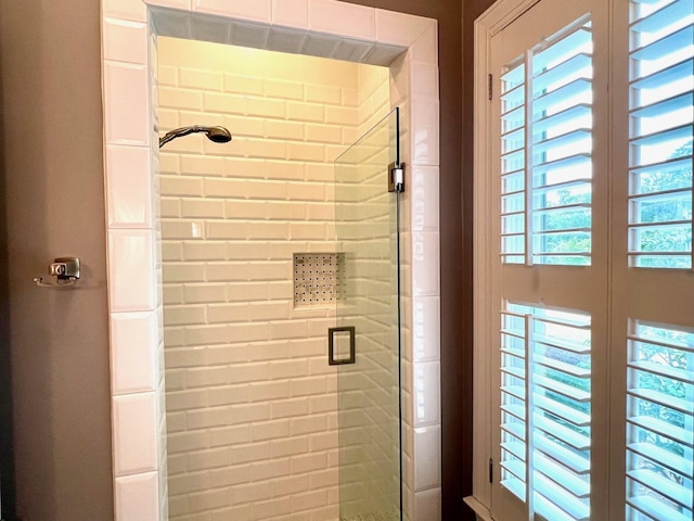 bathroom with walk in shower