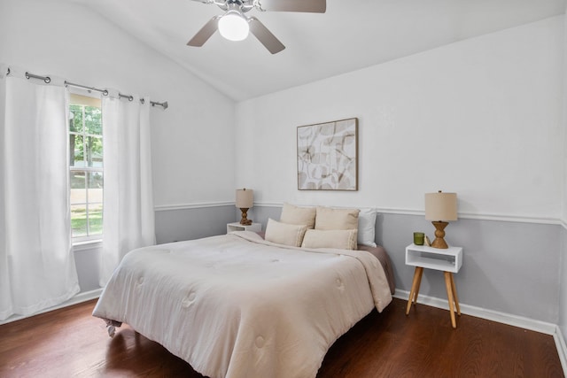 3224 Lord Murphy Trl, Tallahassee, FL 32309 - bedroom with multiple windows, vaulted ceiling, and wood finished floors