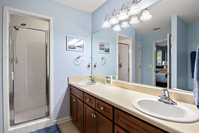 3224 Lord Murphy Trl, Tallahassee, FL 32309 - ensuite bathroom with a sink, connected bathroom, and a stall shower