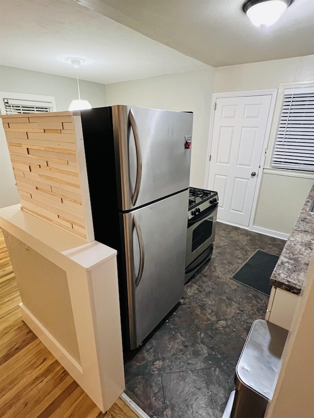 kitchen with stainless steel appliances