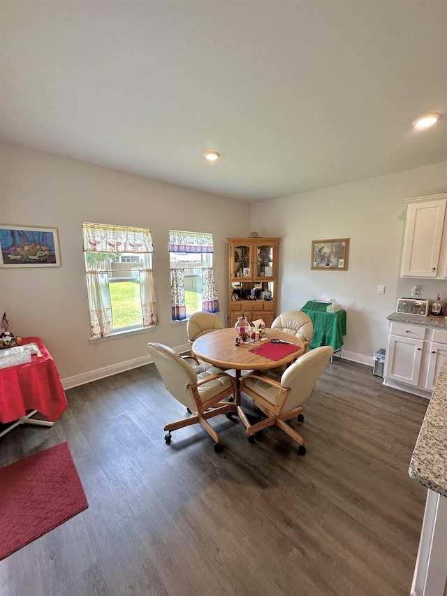63 Windsor Way, Crawfordville, FL 32327 - dining room with dark wood-style floors and recessed lighting